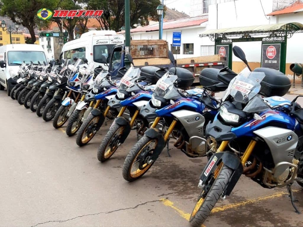 BMW GS Motorcycles lined up