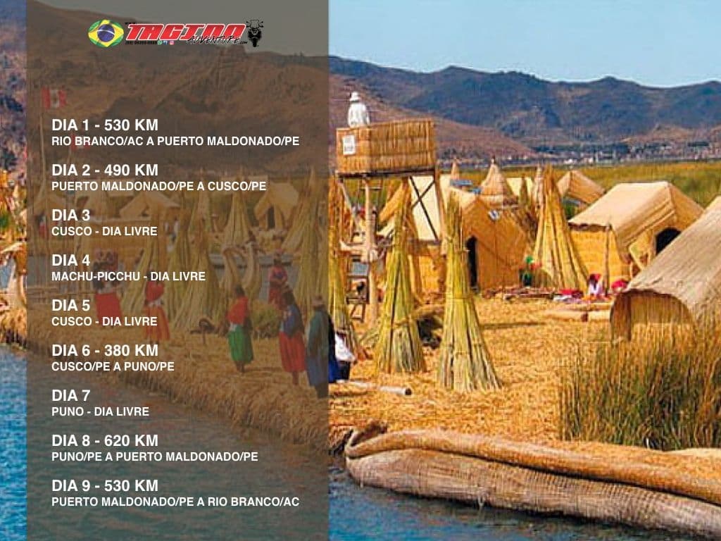 Tour Itinerary Map/List